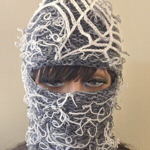 Hand Knit Wool Blend Balaclava Hood Ski Mask Hat – Roman’s Scarlet Sail